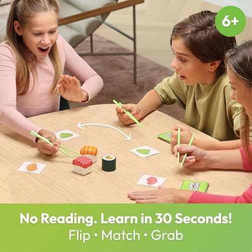 Super Sushi – Fun Family Board Game - Hilarious Party Matching Card Game for Kids, Teens & Adults