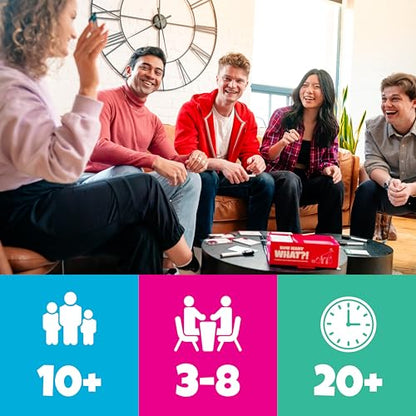 How Many What?! Board Game, Hilarious Party Game of Absurd Comparisons, Guess Sizes in The Most Ridiculous Ways, Fun for Families, Friends & Game Nights, 3-8 Players, Ages 10+, 20 Min Playtime