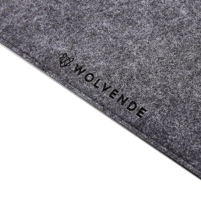 Premium Felt Desk Mat | Large 15.75" x 36" | Multifunctional Desk Pad for Home Office | Mid Gray - color: Mid Gray, size: 15.75" x 36"