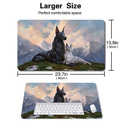 Board Game MTG Playmat Games Size 60X35 cm CCG Compatible for MTG CCG RPG Trading Card Game (MTG1-RIN and SERI, INSEPARABLE) - color: Mtg1-rin and Seri, Inseparable