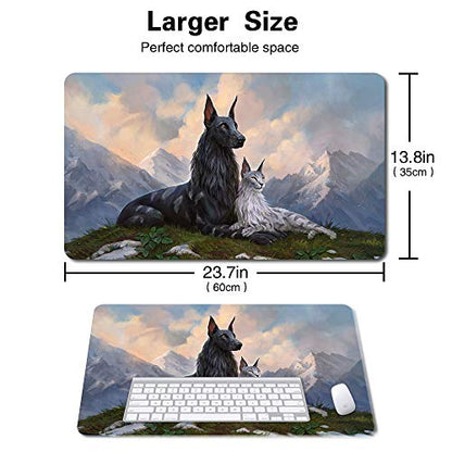 Board Game MTG Playmat Games Size 60X35 cm CCG Compatible for MTG CCG RPG Trading Card Game (MTG1-RIN and SERI, INSEPARABLE) - color: Mtg1-rin and Seri, Inseparable