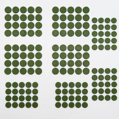 160 Pcs Mouse Slider Pads Replacement, PTFE Glide Dots 6mm and 7mm Universal Mouse Skates for Gaming Mouse and Office Mice, Smooth Glide Upgrade Compatible with Cloth or Hard Mousepads (Green) - size: Dia 6mm/7mm Green