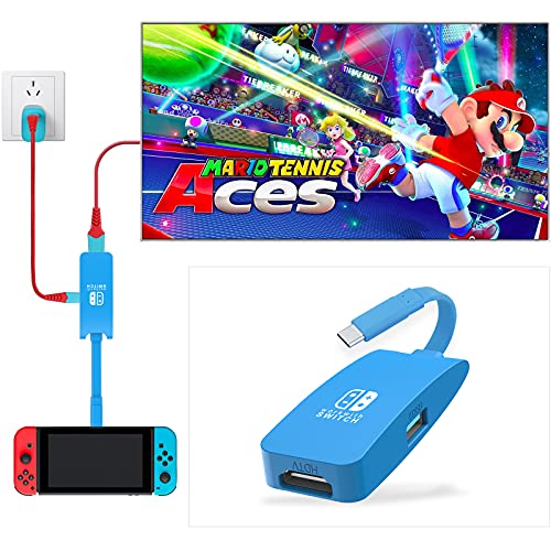 Gopala 4K@60Hz Switch Dock - Portable Docking Station for Nintendo Switch/OLED MacBook Pro Air Samsung DEX - Blue - color: Sky Blue