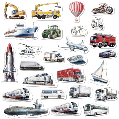 CHEFAN Vehicle Felt Board Story Pieces Precut Flannel Figures Cars Train Planes Boats Transportation, Sea Land Sky Themed Toys for Preschool 28 Pcs - color: B-transportation