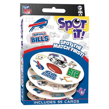 Masterpieces Officially Licensed NFL Buffalo Bills Spot It Game for Kids and Adults | Officially Licensed, For Kids and Adults - style: Buffalo Bills