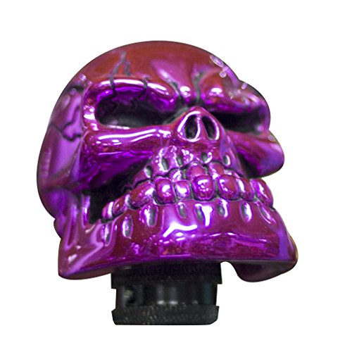 Skull Manual Automatic Gear Shift Knobs - color: Purple
