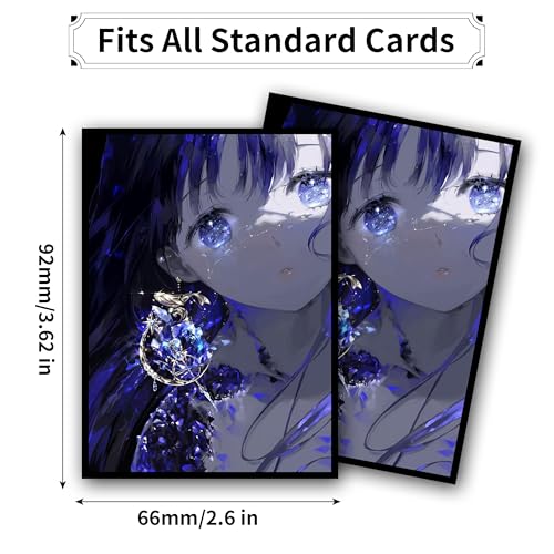 MTG Card Sleeves, Ultra Clear Front & Matte Finish Back, 100 Count Standard Size Matte Art Sleeve for Magic The Gathering (Shadow) - color: Shadow