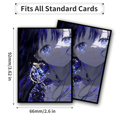 MTG Card Sleeves, Ultra Clear Front & Matte Finish Back, 100 Count Standard Size Matte Art Sleeve for Magic The Gathering (Shadow) - color: Shadow