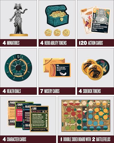 Restoration Games Unmatched Battle of Legends Vol 3 | Strategy Board Game for 2 to 4 Players, Expansion with 4 New Heroes and Battlefields, 20-40 Min Playtime, Ages 9+
