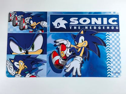 KESS: Sonic: Playmat - Modern Sonic - 23.75 x 13.5 Neoprene, Non-Slip, Tabletop Accessory, Comfort & Protection, Card-Board-Dice-RPG Games, Mouse Pad - style: Modern Sonic