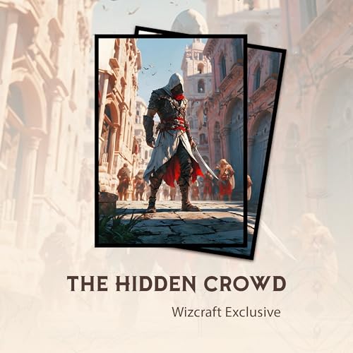The Hidden Crowd - MTG Card Sleeves, 104ct, Standard Size, Smooth | Perfect for Double Sleeving, Smudge Resistant Matte Back, Standard 66x92mm - Compatible with Magic The Gathering & TCG Cards - color: The Hidden Crowd, size: Smooth