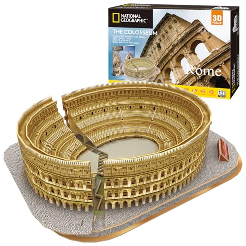 CubicFun Rome Colosseum 3D Architecture Puzzle, 131 Pieces, Ages 8+ - style: 2 Italy︱The Colosseum