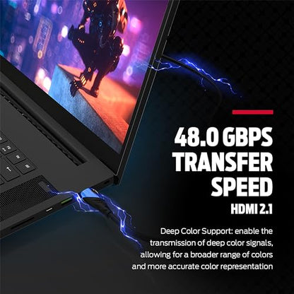Monster 8K HDMI Cable 4 FT, Ultra High Speed 48 Gbps HDMI Cable, 60/120Hz, Dynamic HDR, eARC, 24K Gold Contacts, V-Grip, for Xbox Series X, PlayStation 5, TV, Monitor