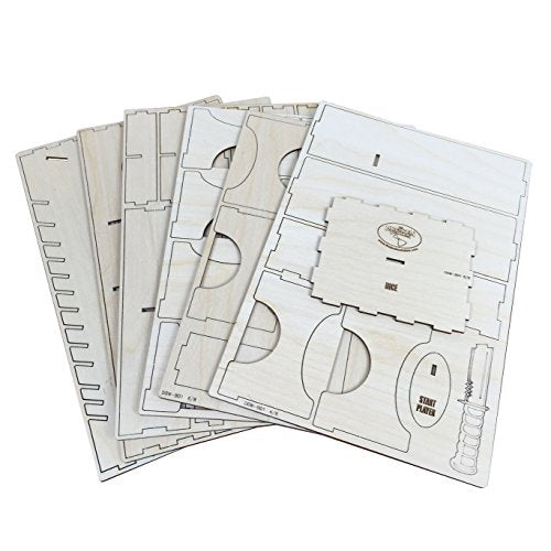 The Broken Token Board Game Organizer - Dead of Winter Compatible Wood Storage Box with Multiple Trays and Dividers