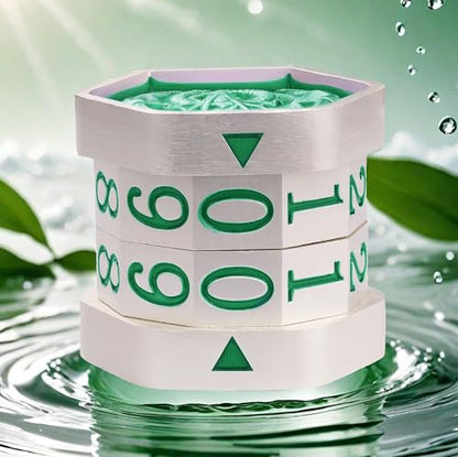Metal MTG Life Counter Wheel Metal Magic Life Counter MTG Health Tracker MTGs Foundations with Dragon Symbol for Board Games, Cards Games, TTRPGs, Compatible with MTGs(Pearl Silver_Green) - color: Silvergreen