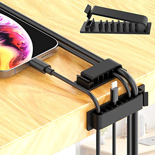 N NOROCME 192 PCS Cable Management Kit 4 Wire Organizer Sleeve | 11 Cable Holder,35Cord Clips 10+2 Roll Cable Organizer Straps,100 Fastening Cable Ties,for Computer TV Under Desk