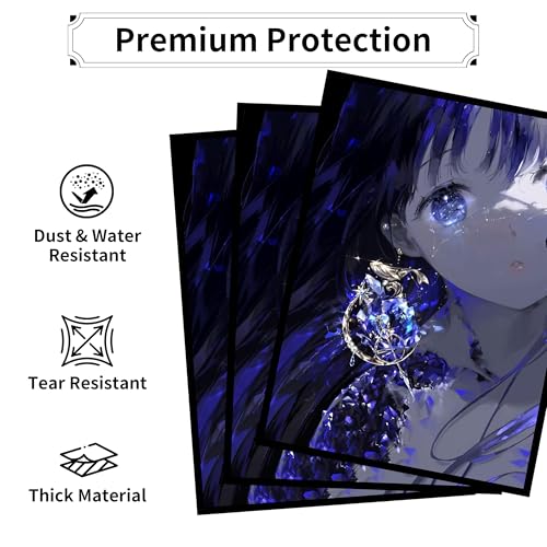 MTG Card Sleeves, Ultra Clear Front & Matte Finish Back, 100 Count Standard Size Matte Art Sleeve for Magic The Gathering (Shadow) - color: Shadow