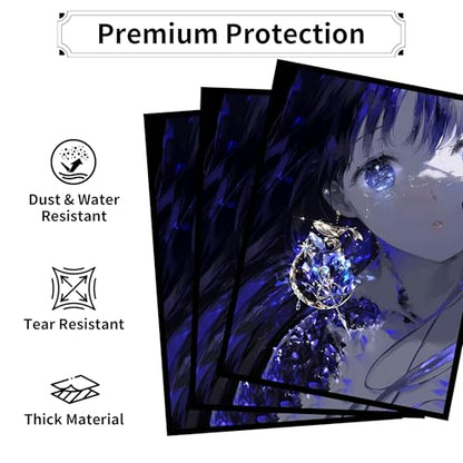 MTG Card Sleeves, Ultra Clear Front & Matte Finish Back, 100 Count Standard Size Matte Art Sleeve for Magic The Gathering (Shadow) - color: Shadow