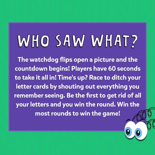 Skillmatics Who Saw What? in 60 Seconds – Memory Card & Board Game for Kids | Fast-Paced Fun for Family Game Night, Quick-Thinking Party Game for Kids,Teens & Adults, Gift for Ages 7, 8, 9 & Up