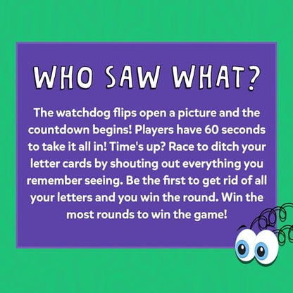Skillmatics Who Saw What? in 60 Seconds – Memory Card & Board Game for Kids | Fast-Paced Fun for Family Game Night, Quick-Thinking Party Game for Kids,Teens & Adults, Gift for Ages 7, 8, 9 & Up