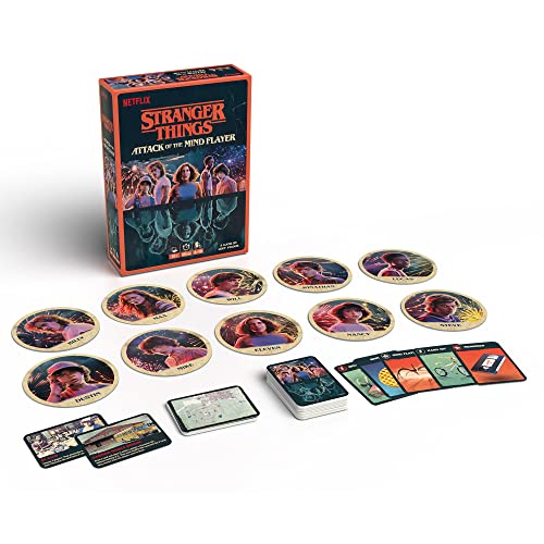 Stranger Things: Attack of The Mind Flayer Party Game - Immersive Social Deduction & Bluffing Strategy Game for Kids & Adults, Ages 10+, 4-10 Players, 20 Minute Playtime, Made by Repos Production