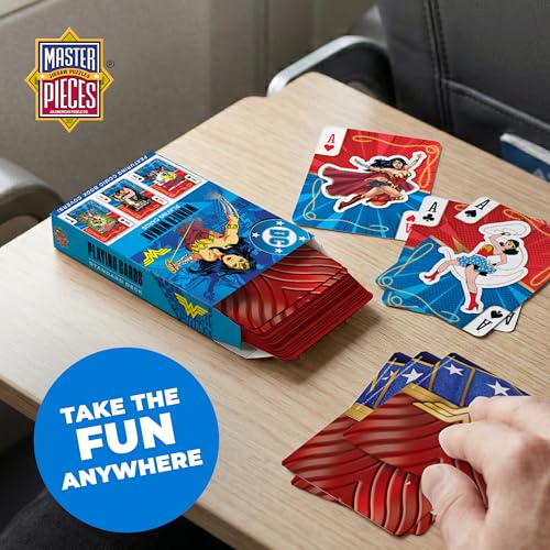 Masterpieces Officially Licensed Wonder Woman Playing Cards - 54 Card Deck for Adults - style: Wonder Woman