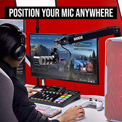 RØDE PSA1+ Professional Studio Arm with Spring Damping and Cable Management, Black - color: Black, style: PSA1+