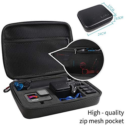 Hard Case for GoPro,Surface-Waterproof Carrying Case Compatible with GoPro Hero 13/12/11/10/9/8/7/(2018)/6/5 Black,DJI Osmo Action,AKASO/Campark and More (Medium) - color: Medium