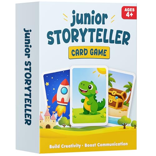 Junior Storyteller, Conversation Card Game for Kids 4-8, Speech Therapy Toy | Fun Learning Activity & Educational Game for Kids, Speech Therapy Resource, Special Education & Preschool Classroom Must Have