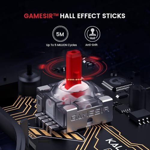 GameSir Kaleid Wired Controller for Xbox Series X|S, Xbox One,Windows 10/11 & Steam, Plug and Play Gaming Gamepad, Transparent Video Game Controller with Hall Effect Joysticks/Hall Trigger - size: Kaleid