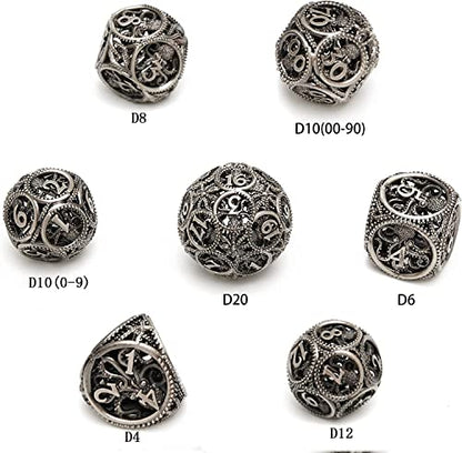 Dragon dice Set (Antique Bronze) - color: Antique Bronze