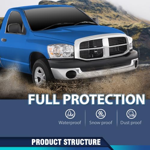 PIT66 Hood Insulation Pad with Clips Compatible with 2002-2008 Dodge Ram 1500 Gas Only, Not for Diesel - style: 2002-2008 Dodge Ram 1500