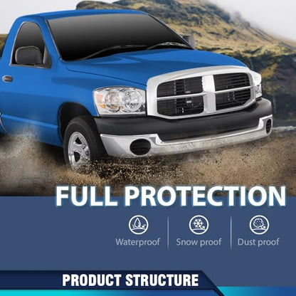 PIT66 Hood Insulation Pad with Clips Compatible with 2002-2008 Dodge Ram 1500 Gas Only, Not for Diesel - style: 2002-2008 Dodge Ram 1500