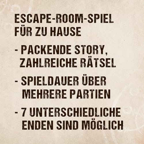 KOSMOS 693008 Escape Tales - The Awakening, Solves The Puzzles, Experience The Story, Escape Room Game, Exciting Board Game from 16 Years, for 1-4 People, Multiple Playable