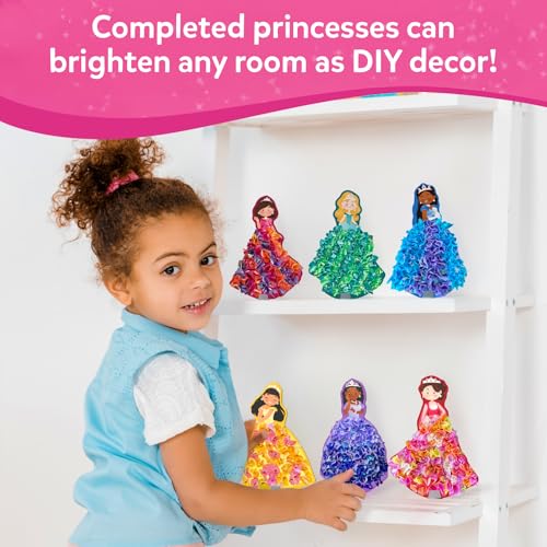 Skillmatics Poke-in Art – Magical Princesses, DIY Wood Craft Kits | Mess-Free Creative Fun for Kids, Colorful Craft Activity, Gifts for Girls & Boys Ages 4, 5, 6, 7, 8, 9 - style: 1. Magical Princesses