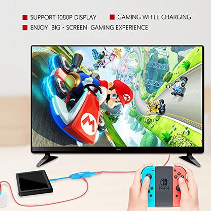 Gopala 4K@60Hz Switch Dock - Portable Docking Station for Nintendo Switch/OLED MacBook Pro Air Samsung DEX - Blue - color: Sky Blue