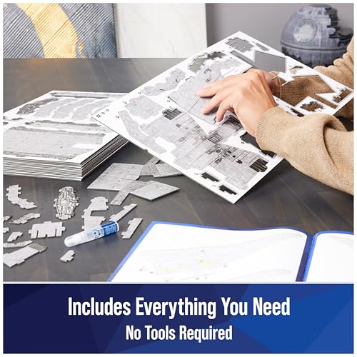 4D Build, Star Wars Deluxe Imperial Star Destroyer 3D Model Kit, Star Wars Collectibles & Desk Decor, Adult Puzzle, Building Toys, 278 Pieces, 3D Puzzles, Gift Ideas for Ages 12 & Up - style: Deluxe Imperial Star Destroyer 278 pcs