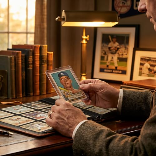 Baseball Card Binder 468 Double Sided Pockets for Your Topps Gems, Waterproof PU Leather with Zipper,Mint Condition Protection for The Moments You,Gift for True Collectors and Fans - style: Baseball