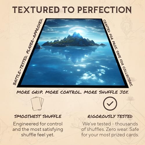 Blue Mana - MTG Card Sleeves, 104ct, Standard Size, Smooth | Perfect for Double Sleeving, Smudge Resistant Matte Back, Standard 66x92mm - Compatible with Magic The Gathering & TCG Cards - color: Blue Mana