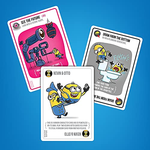 Exploding Minions by Exploding Kittens - 2-5 Players - Ages 7+ - 15 Minutes to Play - Minions Themed High Stakes Card Game - Party Game, Ideal for Family Night, Kid and Adult
