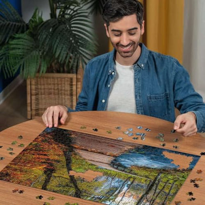 Ravensburger Autumnal Wooden Trail 1000 Piece Puzzle for Adults