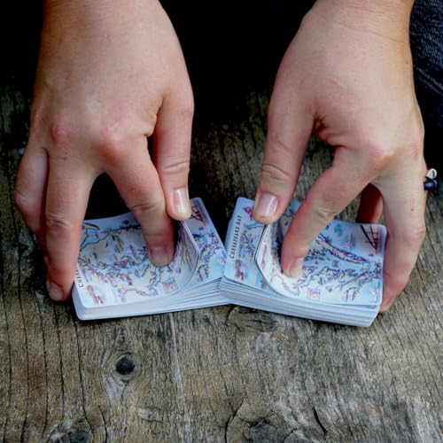Xplorer Maps Chesapeake Bay Map Standard 52-Deck Playing Cards - Official Vegas Poker Size - color: Chesapeake Bay