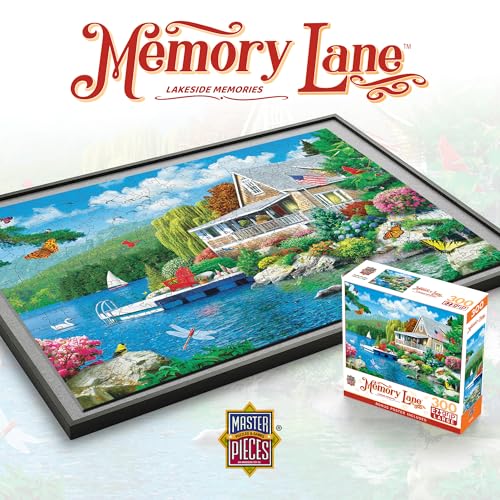 Masterpieces 300 Piece EZ Grip Jigsaw Puzzle - Lakeside Memories - 18"x24" - size: 300 Piece