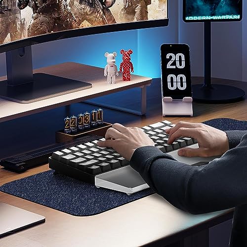 Acrylic Keyboard Wrist Rest-Black 68Key Ergonomic Palm Rest for Computer Keyboard - color: Compact-black, size: Pro