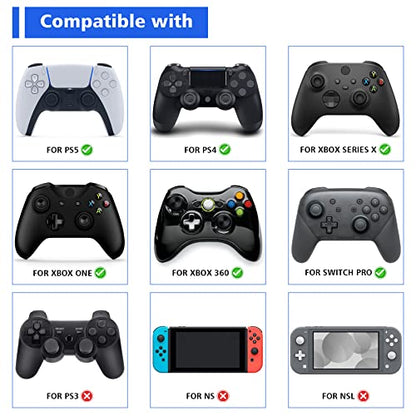 PlayVital Halloween Thumb Grip Caps for Nintendo Switch 2 Pro, Switch Pro Controller, Joystick Caps Cover for ps5, Edge, ps4, Xbox Series X/S, Xbox One, Elite Series 2 Controller - Pumpkin Bat - color: Pumpkin Bat