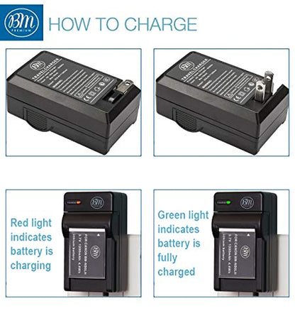 BM Premium NB-8L Battery & Charger Kit for Canon PowerShot A2200 is, A3000 is, A3100 is, A3200 is, A3300 is Digital Camera