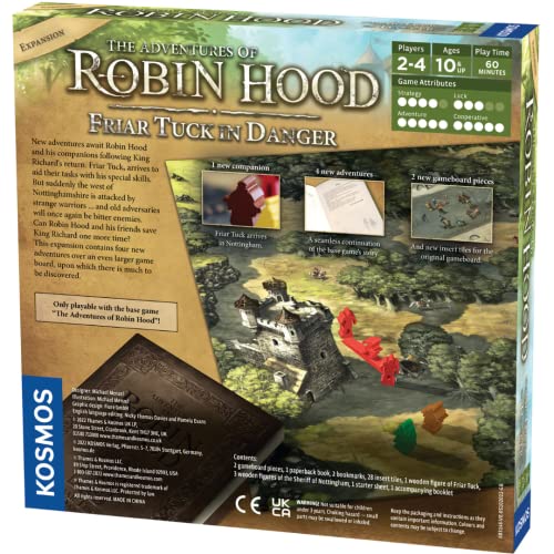 The Adventures of Robin Hood: Friar Tuck in Danger | Storytelling Game | Expansion| Fantasy Boardgame | 2 to 4 Players | Ages 10+