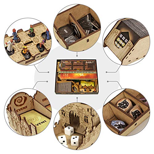 TowerRex Organizer for Betrayal at House on The Hill 2nd Ed Board Game, Widow's Walk Expansion, Storage Insert, Accessories Upgrade