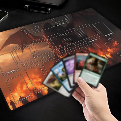Ships Next Day, Made in USA - Custom Collectible Card Game Playmat - Tournament-Legal TCG Mat with Your Own Design - Non-Slip Rubber Base & Smooth Surface - Choose Your Layout