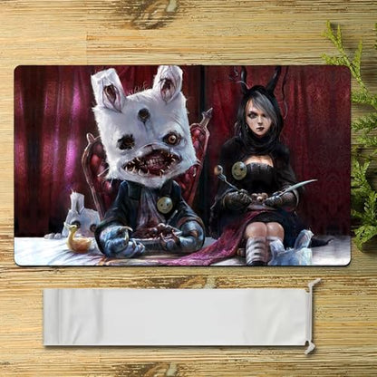 MTG Playmat, 24 x 14 Inches TCG Card Mat, Smooth Rubber Surface, Board Game Mats for MTG DTCG CCG RPG Trading Card - color: Pattern9